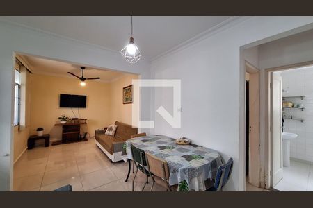 Sala de apartamento para alugar com 1 quarto, 62m² em Guilhermina, Praia Grande