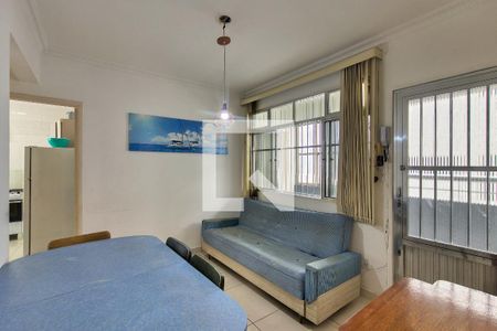 Sala de apartamento para alugar com 2 quartos, 62m² em Guilhermina, Praia Grande