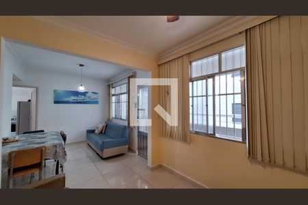 Sala de apartamento para alugar com 1 quarto, 62m² em Guilhermina, Praia Grande