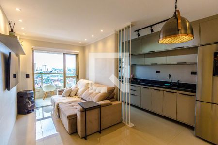 Sala de apartamento para alugar com 2 quartos, 63m² em Boqueirão, Praia Grande