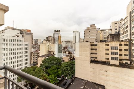 Varanda - Vista de apartamento à venda com 1 quarto, 36m² em Santa Efigênia, São Paulo