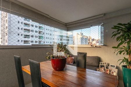 Varanda da Sala de apartamento à venda com 4 quartos, 118m² em Buritis, Belo Horizonte