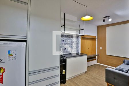 Sala/Cozinha de apartamento para alugar com 1 quarto, 27m² em Belenzinho, São Paulo