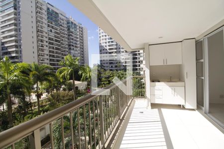 Varanda da Sala de apartamento para alugar com 3 quartos, 90m² em Jacarepaguá, Rio de Janeiro