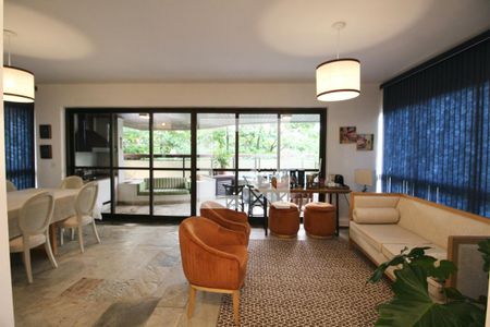 Sala de apartamento para alugar com 3 quartos, 180m² em Pitangueiras, Guarujá