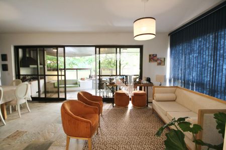 Sala de apartamento para alugar com 3 quartos, 180m² em Pitangueiras, Guarujá