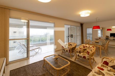 Sala de apartamento para alugar com 4 quartos, 158m² em Parque Enseada, Guarujá
