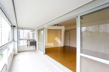 Varanda da Sala de apartamento à venda com 3 quartos, 140m² em Vila Andrade, São Paulo