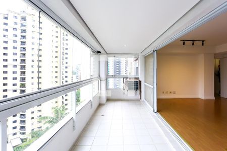 Varanda da Sala de apartamento à venda com 3 quartos, 140m² em Vila Andrade, São Paulo