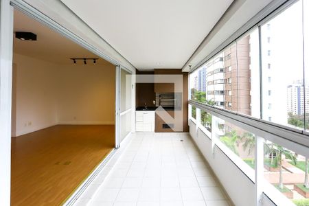 Varanda da Sala de apartamento à venda com 3 quartos, 140m² em Vila Andrade, São Paulo