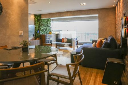 Sala e Varanda Gourmet de apartamento à venda com 2 quartos, 82m² em Várzea da Barra Funda, São Paulo