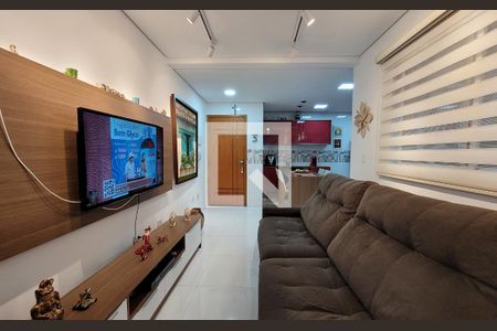 Sala de apartamento à venda com 2 quartos, 65m² em Vila Camilopolis, Santo André