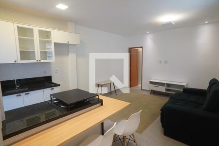 Sala e Cozinha de apartamento à venda com 2 quartos, 73m² em Botafogo, Rio de Janeiro