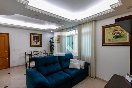 Sala de apartamento à venda com 3 quartos, 91m² em Calafate, Belo Horizonte