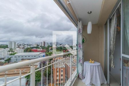 varanda sala de apartamento à venda com 3 quartos, 74m² em São Luiz, Belo Horizonte