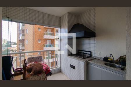 Varanda Gourmet de apartamento à venda com 2 quartos, 63m² em Santo Antônio, São Caetano do Sul