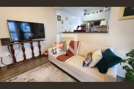 Sala de apartamento para alugar com 1 quarto, 59m² em Boqueirão, Santos