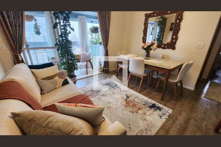 Sala de apartamento para alugar com 1 quarto, 59m² em Boqueirão, Santos