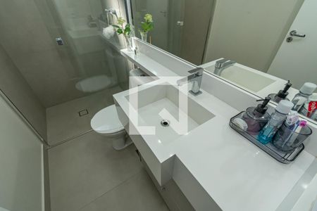 Apartamento à venda com 67m², 3 quartos e 2 vagasDetalhe Banheiro da Suíte