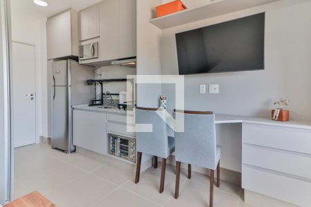 Apartamento para alugar com 25m², 1 quarto e 1 vagaStudio - Quarto e Cozinha
