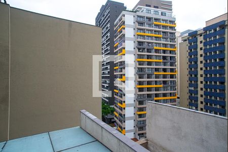Vista da Varanda da Sala/Quarto de kitnet/studio para alugar com 1 quarto, 24m² em Bela Vista, São Paulo