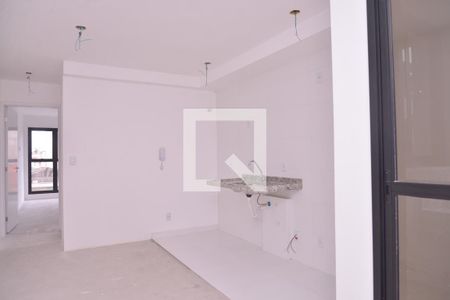 Sala de apartamento à venda com 1 quarto, 41m² em Vila Valparaíso, Santo André