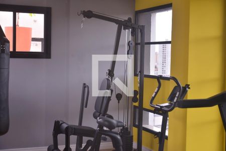 Área comum - Academia de apartamento à venda com 1 quarto, 41m² em Vila Valparaíso, Santo André
