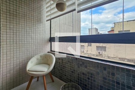 varanda  de apartamento para alugar com 2 quartos, 70m² em Jardim Tres Marias, Guarujá