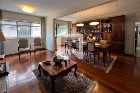 Sala  de apartamento à venda com 4 quartos, 184m² em Sion, Belo Horizonte