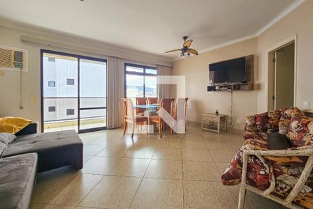 Sala de apartamento para alugar com 3 quartos, 115m² em Loteamento Joao Batista Juliao, Guarujá