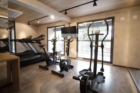 Studio para alugar com 28m², 1 quarto e sem vaga Studio para alugar com 28m², 1 quarto e sem vagaÁrea comum - Academia