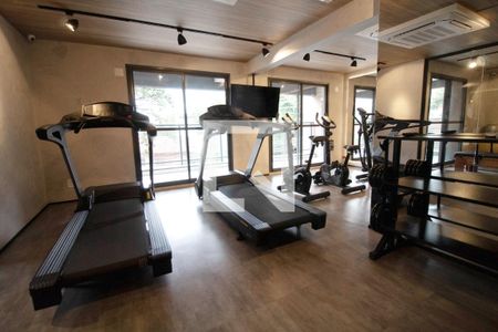 Studio para alugar com 28m², 1 quarto e sem vaga Studio para alugar com 28m², 1 quarto e sem vagaÁrea comum - Academia