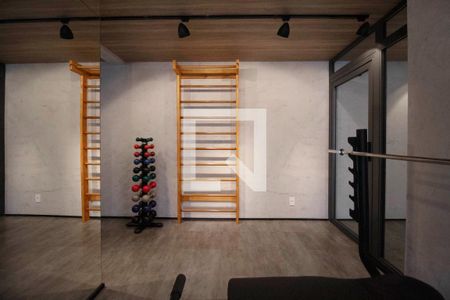 Studio para alugar com 28m², 1 quarto e sem vaga Studio para alugar com 28m², 1 quarto e sem vagaÁrea comum - Academia