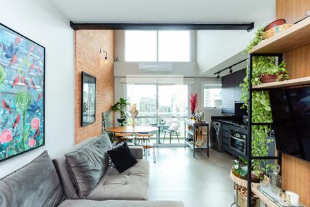 Sala/Cozinha de apartamento para alugar com 1 quarto, 50m² em Vila Nova Conceição, São Paulo