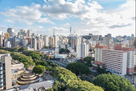 Studio para alugar com 29m², 1 quarto e sem vaga Studio para alugar com 29m², 1 quarto e sem vagaVista da varanda