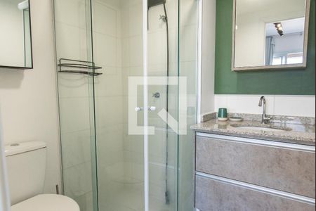 Studio para alugar com 29m², 1 quarto e sem vaga Studio para alugar com 29m², 1 quarto e sem vagaBanheiro