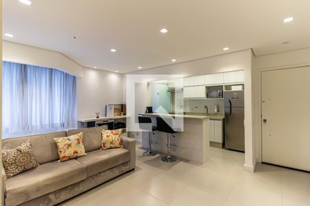 Sala de apartamento à venda com 1 quarto, 45m² em Santa Cecilia, São Paulo