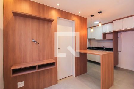 Sala/Cozinha de apartamento para alugar com 2 quartos, 32m² em Canindé, São Paulo
