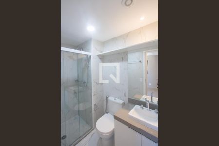 Banheiro Suíte de apartamento para alugar com 1 quarto, 62m² em Jardim das Acácias, São Paulo