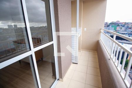 Varanda da Sala de apartamento para alugar com 2 quartos, 43m² em Vila Iasi, Taboão da Serra