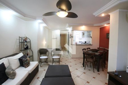 Sala de apartamento para alugar com 3 quartos, 101m² em Balneario Cidade Atlantica, Guarujá