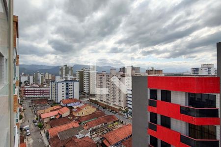 Vista da Sala de apartamento para alugar com 2 quartos, 60m² em Nova Mirim, Praia Grande
