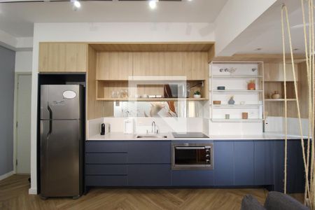 Sala/Cozinha de apartamento à venda com 1 quarto, 54m² em Vila Olímpia, São Paulo