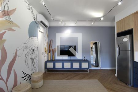 Sala/Cozinha de apartamento à venda com 1 quarto, 54m² em Vila Olímpia, São Paulo