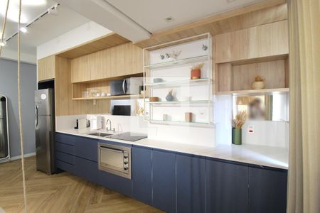 Sala/Cozinha de apartamento à venda com 1 quarto, 54m² em Vila Olímpia, São Paulo