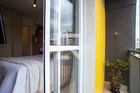 Varanda da Sala/Quarto de kitnet/studio à venda com 1 quarto, 29m² em Bela Vista, São Paulo