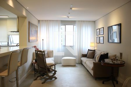 Sala de Estar de apartamento à venda com 2 quartos, 97m² em Jardim Paulista, São Paulo
