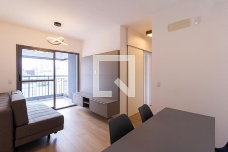 Sala de apartamento para alugar com 2 quartos, 54m² em Moema, São Paulo