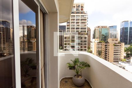 Varanda da Sala de apartamento à venda com 3 quartos, 190m² em Itaim Bibi, São Paulo