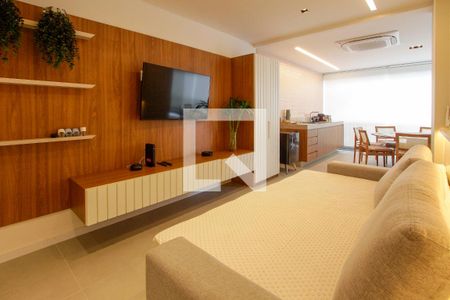 Sala de TV de apartamento para alugar com 3 quartos, 100m² em Barra da Tijuca, Rio de Janeiro